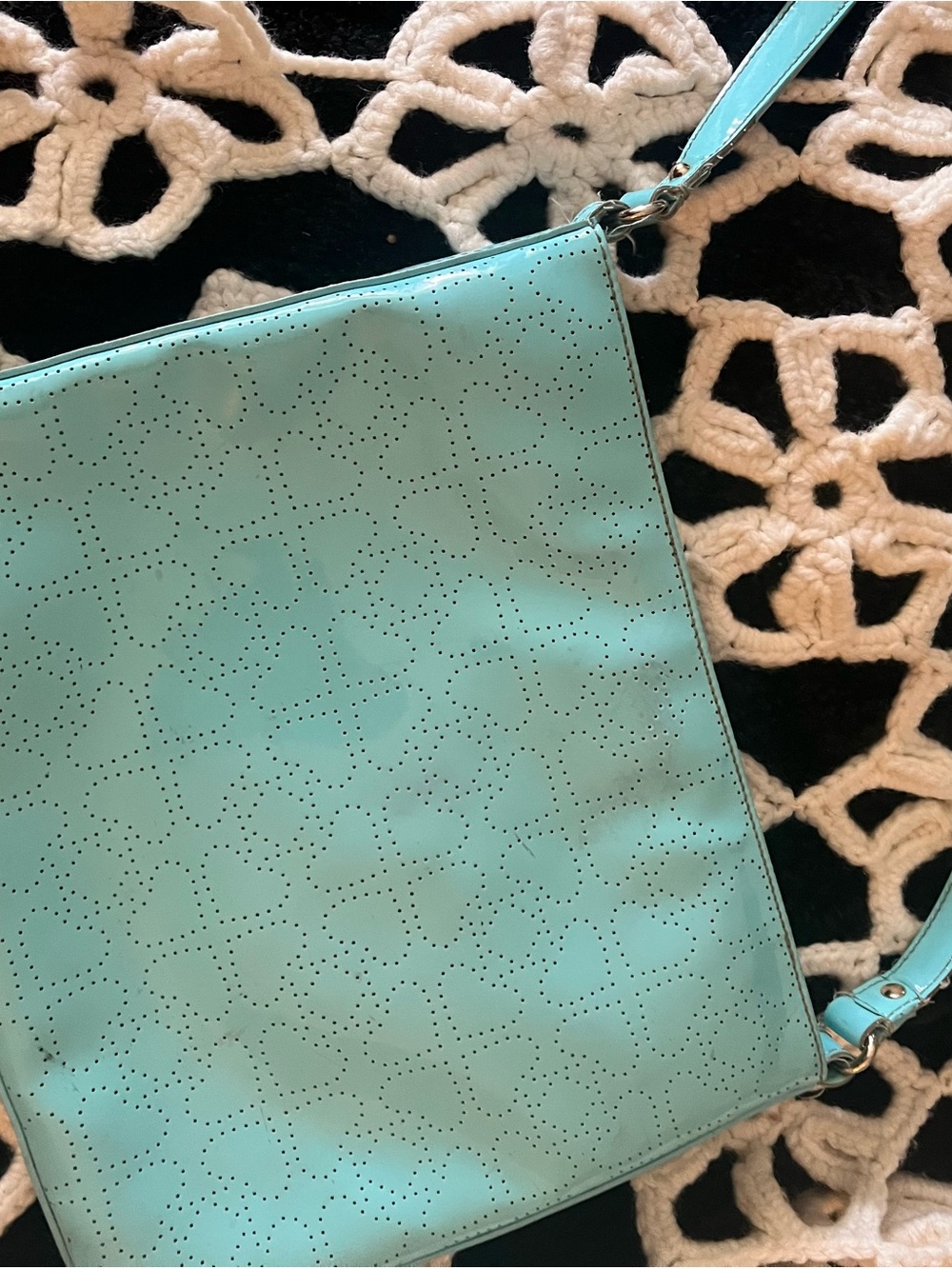 kate spade Mint Green Perforated Shoulder Bag
